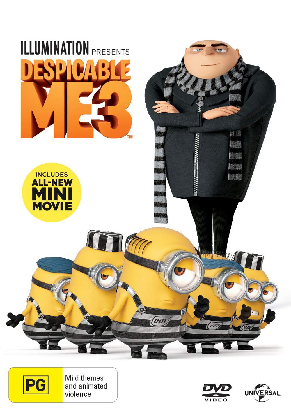 Película DVD Despicable Me 3 versión importación con audio italiano