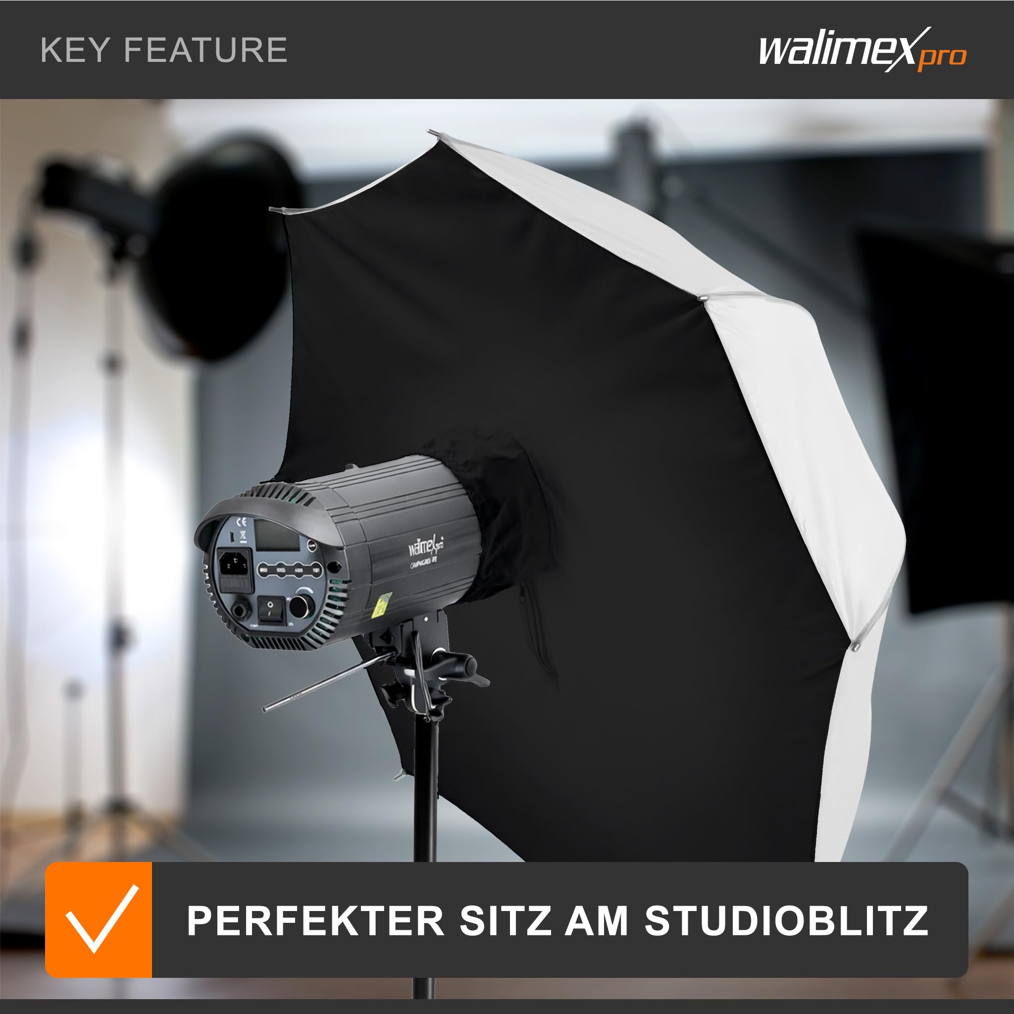 Walimex Pro Schirmsoftbox Durchlicht 109 cm