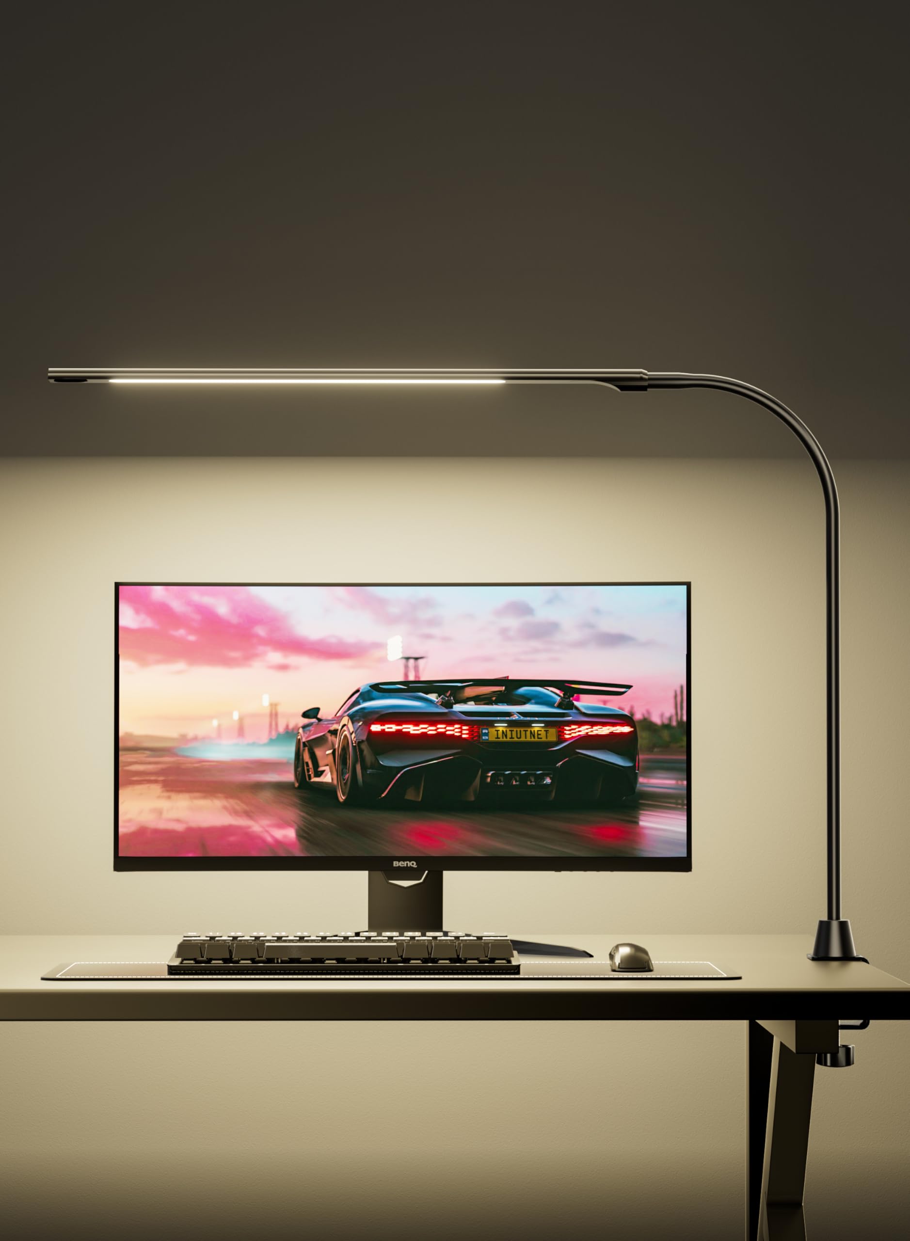 deeloop CRI 95+ LED Desk Light,16 Inches Ultra-Long Bright Desk Lamp, 5 Brightness Dimming 4000K Office Lamp with 360° Gooseneck Clamp Light for Home Office Working Black | Premium workspace lighting with accurate colors and soft illumination for comfortable reading, creating, and office tasks-image-26