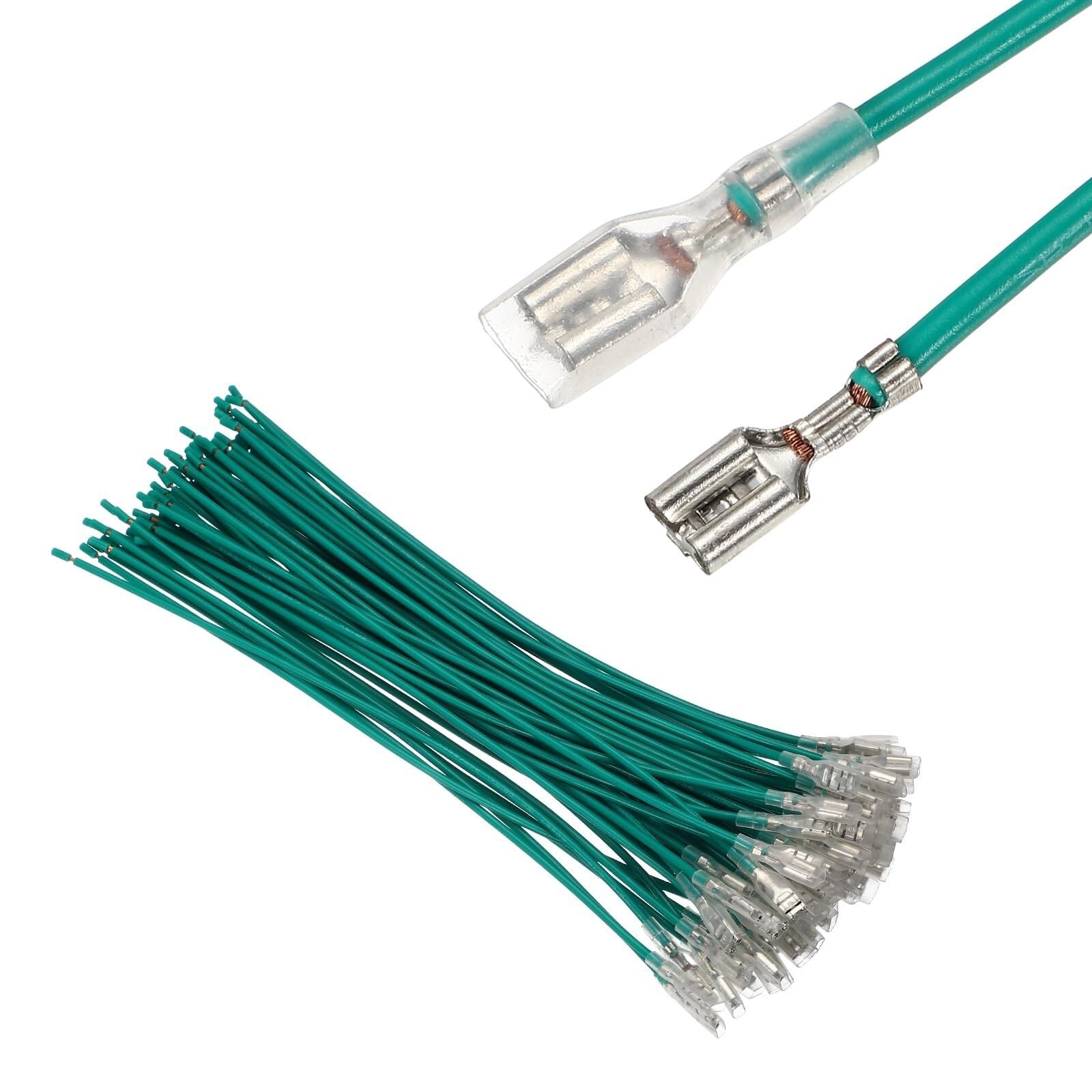 20er Set Flachstecker Crimpverbinder weiblich 2,8mm 4,8mm Kabel