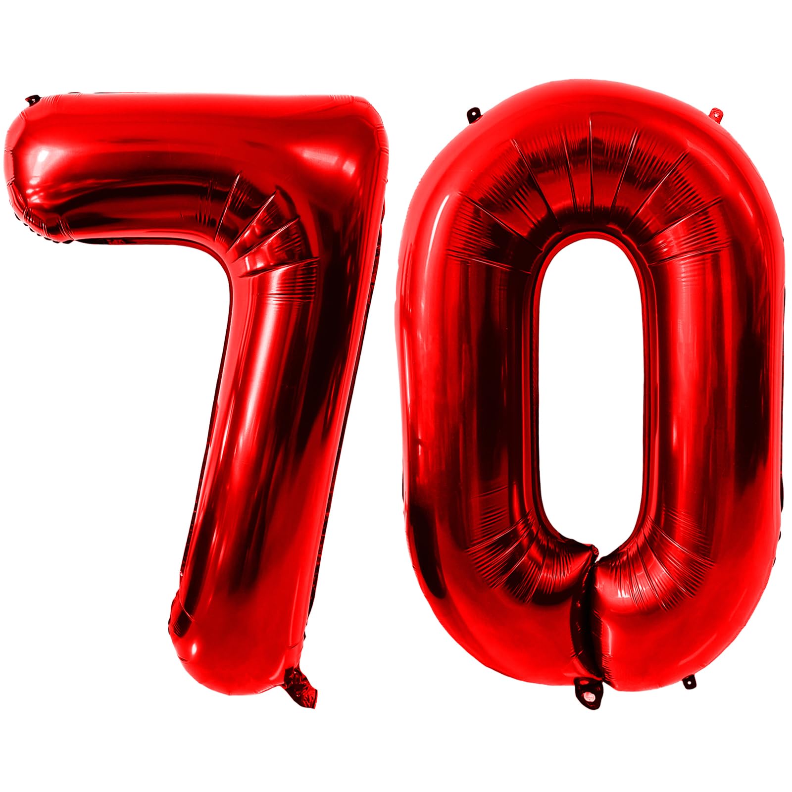 40 Inch Red Number 70 Balloons, Red 70 Balloon, Red Large Foil Number 70 Balloons, Birthday Wedding Anniversary Party Decoration Graduation Ceremony digital Decorations โ image 1