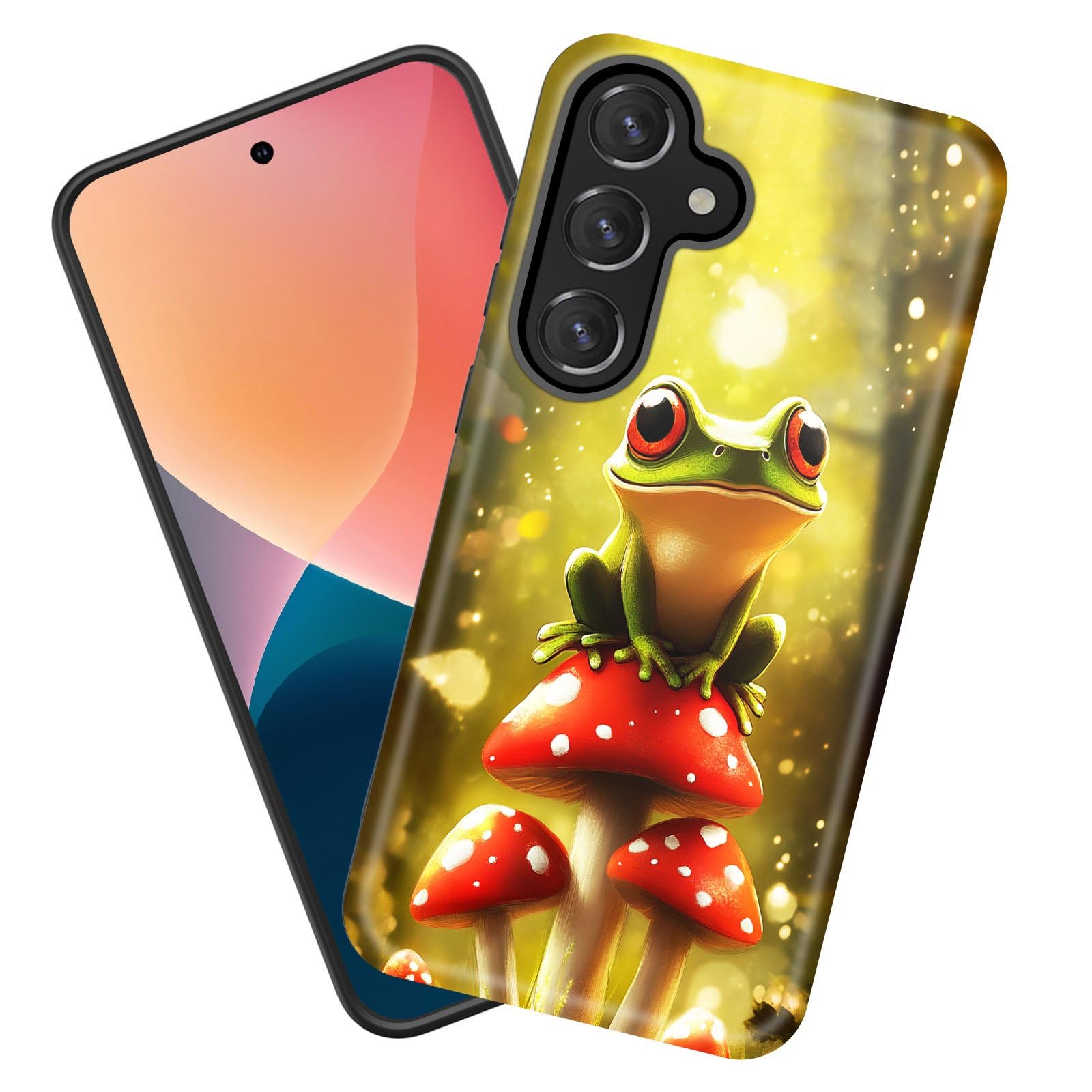 KJFHDJFDH for Galaxy S25 Plus Case, Heavy Duty Shockproof Protection Soft Silicone Rubber+Hard Plastic Hybrid Protective Case for Samsung Galaxy S25