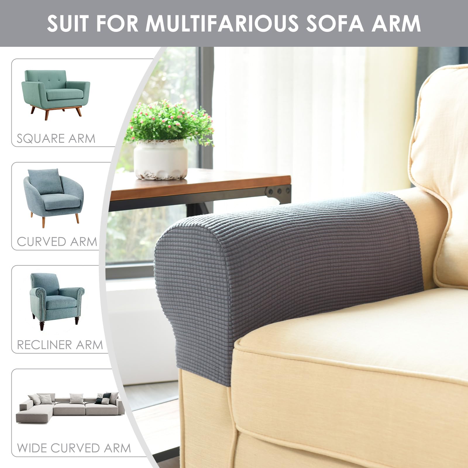 CECOMBINE Armrest Chair Covers - Image 2