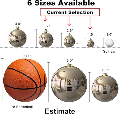 Vista 672 de 18 esferas medianas decorativas navideñas para árbol de Navidad, inastillables, para colgar, color púrpura, 2.5 pulgadas, paquete de 18