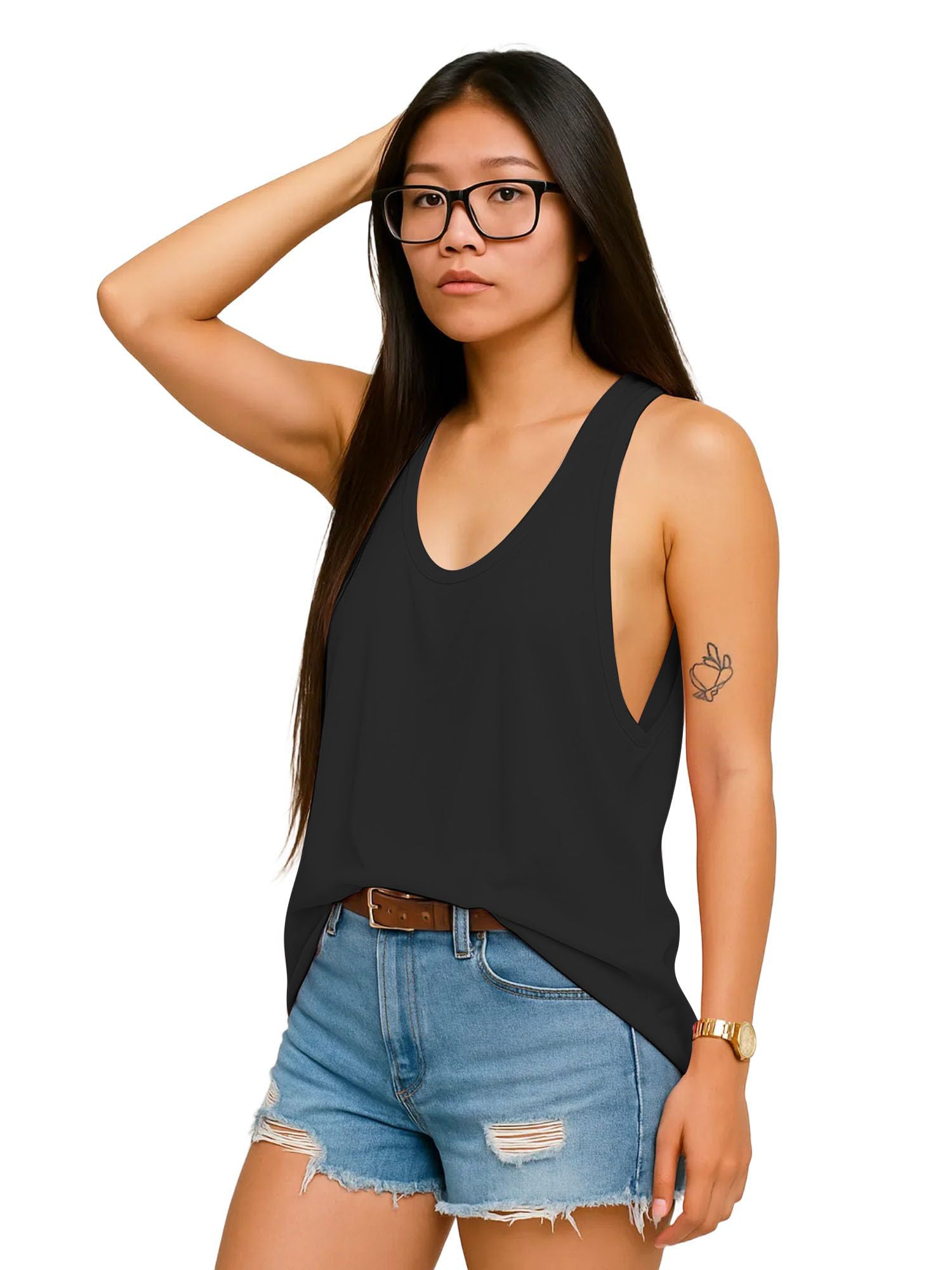 sohot Women's Racerback Tank Top - Regular Fit, Comfortable Activewear for Gym & Everyday Use 1005 SS57 Parent-picture-28
