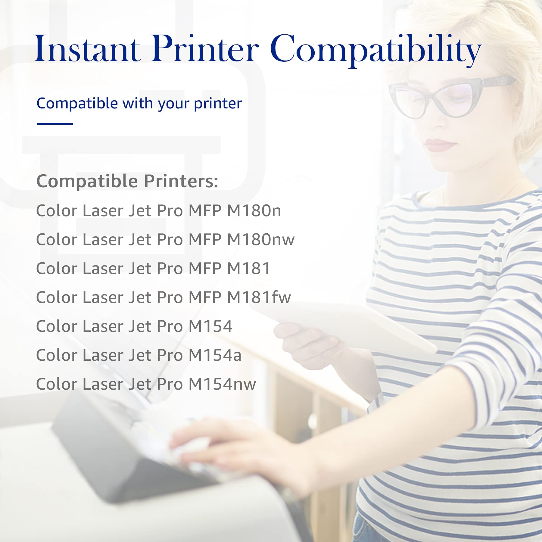 STAROVER Cartuccia toner compatibile di ricambio per HP 205A CF530A CF531A CF532A CF533A per HP Color Laserjet Pro M181FW M181 M180 180N per HP Color Laserjet Pro M154A M154NW M154 (4 confezioni)