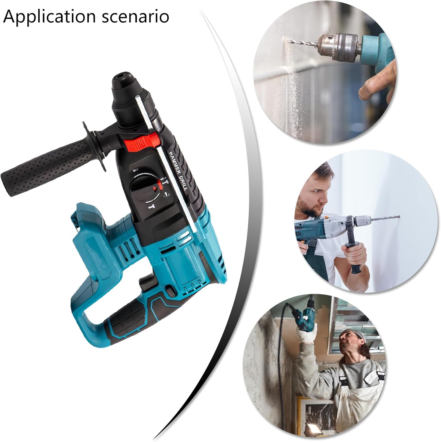 Brushless Impacts Drill Cordless Hammer Drill Electric Screwdriver Brushless Electric Hammer Drill Rechargeable Cordless