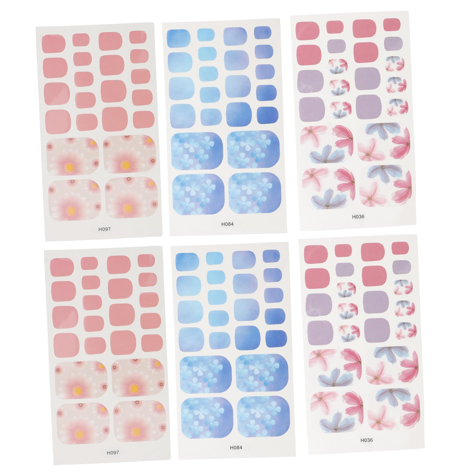 Healeved 30 Hojas Del Pie Pegatinas Verano Pegatinas Puntas De Uñas Postizas Gel De Uñas Arte De Uñas Pegatinas Cubiertas De Uñas Falsas Falso Clavo 3d Pegatinas De Uñas