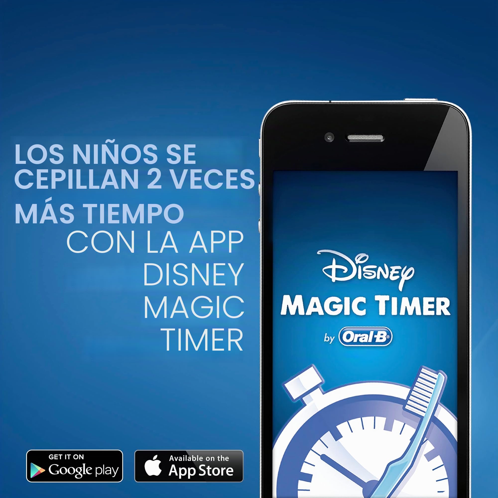 Oral-B - Cepillo de dientes eléctrico de Frozen de Disney para niños y niñas de 3 años en adelante, cepillo suave (los personajes pueden variar)