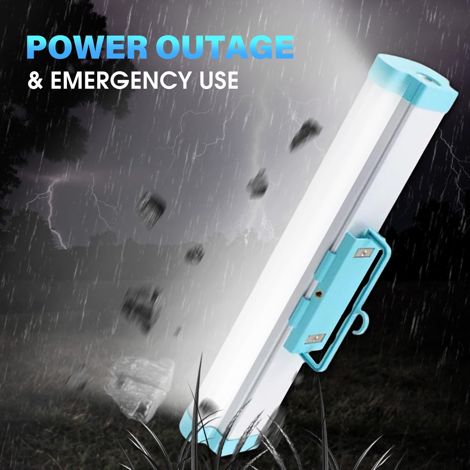 LETOUR Lampe de camping avec lampes de poche 2000 lumens, lumière magnétique rechargeable, 4 modes, lampe de tente, lampe de camping rechargeable par USB, lampe de secours pour camping en plein air