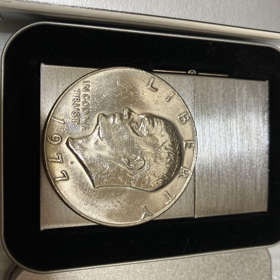 Amazon.co.jp: 1＄コイン両面貼り1932レプリカリバティZIPPO1＄コイン 
