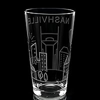 Vista 29 de AMSTERDAM NETHERLANDS SKYLINE Engraved Pint Beer Glass Minimalist City Sky Line Full Wrap Engraving Great Gift Idea!