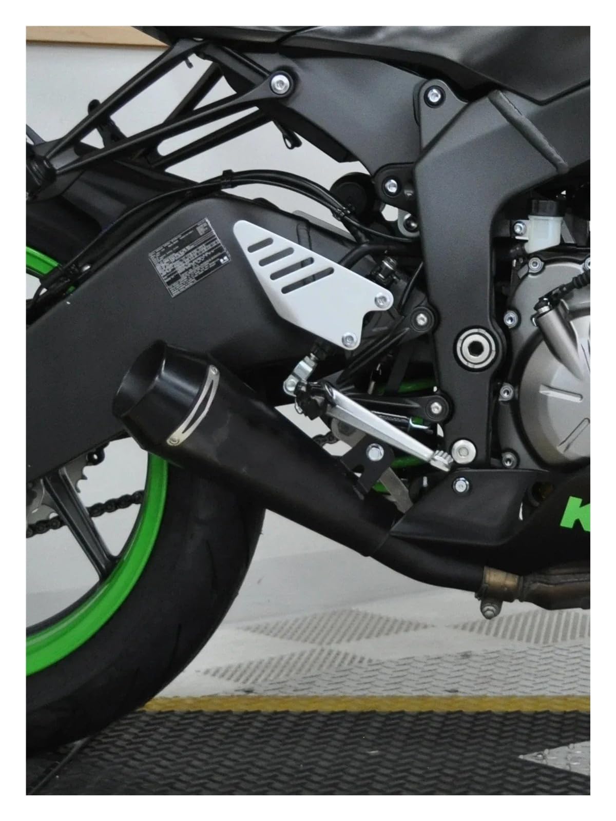 Marmitta Scarico Moto Per ZX6R 09-24 Motociclo Realizzato In Carbonio Tubo Di Scarico In Acciaio Inossidabile Sezione Centrale Integrata Della Coda