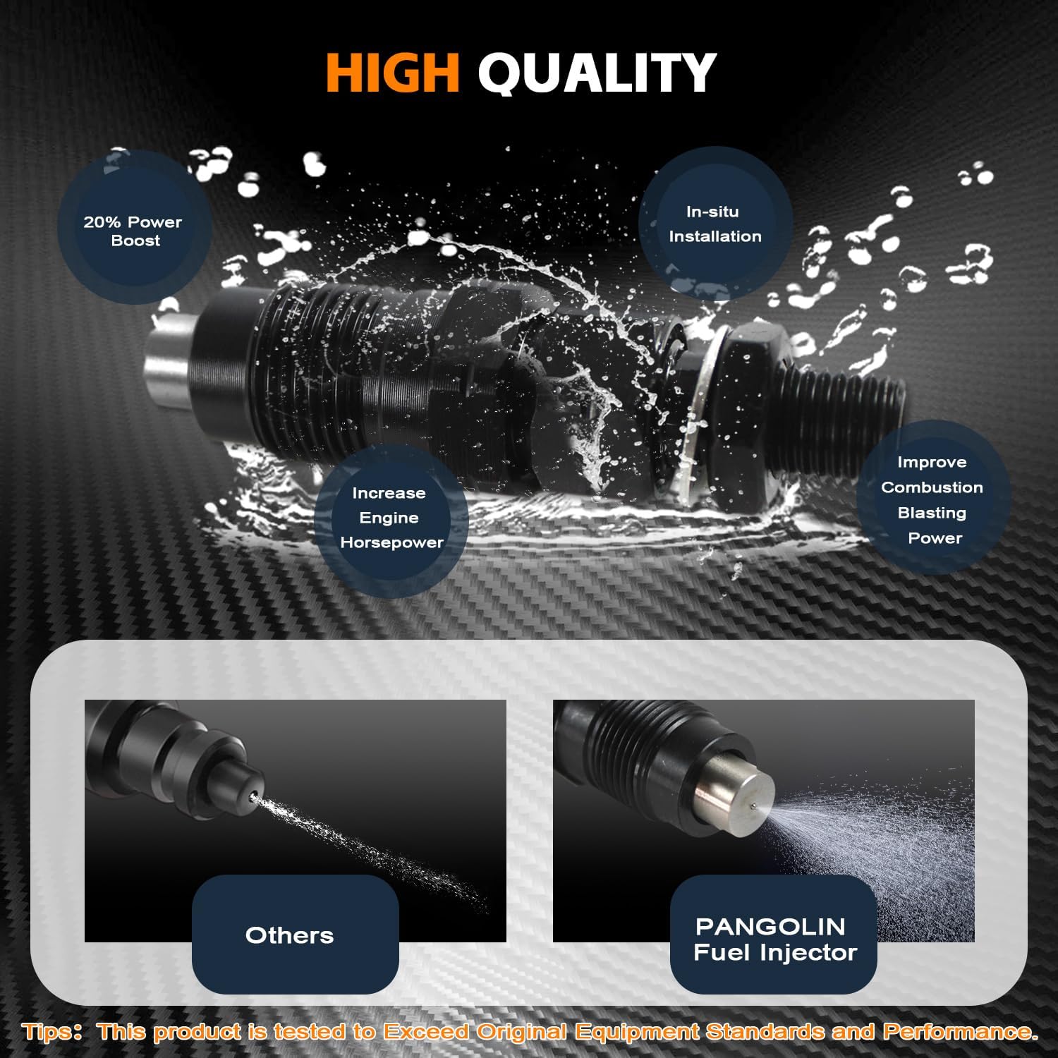 PANGOLIN MM435-94101 Fuel Injector 3PCS for Mitsubishi L2E L3E S3L S4L Diesel Engine Aftermarket Parts