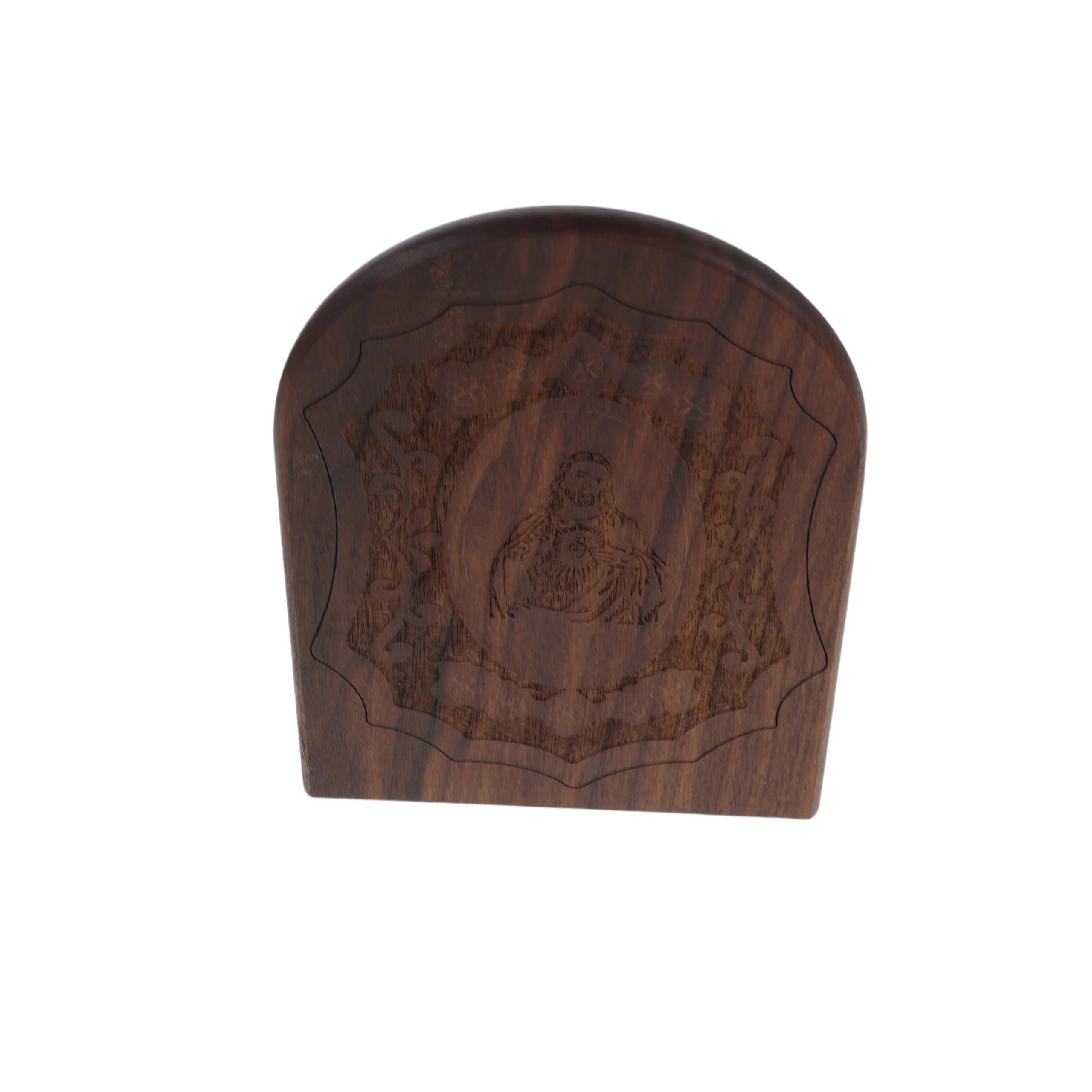 Sujetalibros Rústicos de Jesús HAMPPLIES Escultura de Madera para Sujeción de Biblias y Libros Pesados