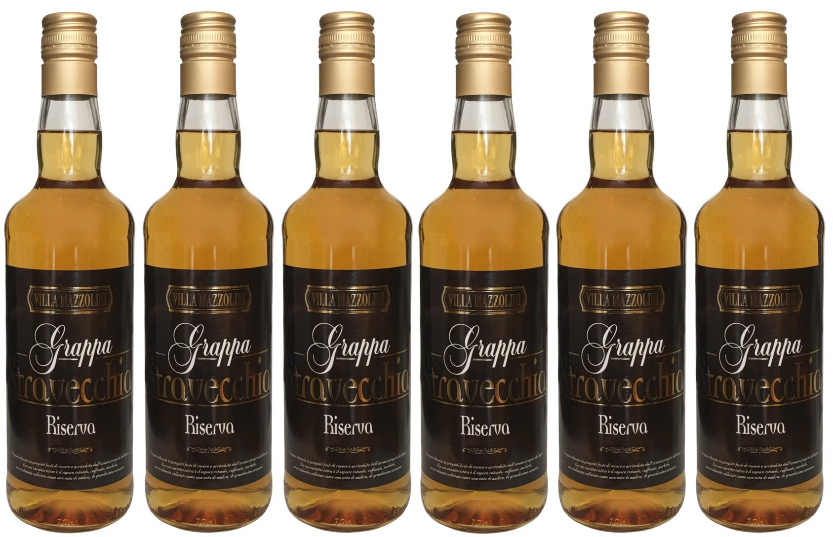Villa Mazzolini Grappa Stravecchia Riserva (6 x 0,7l) - 38% Vol