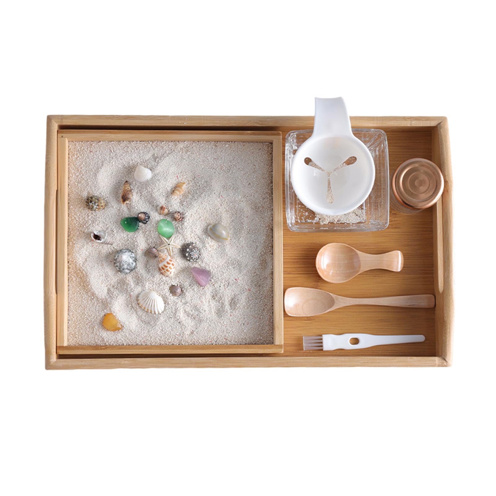 Sand Aktivitätsset mit kreativen Formen und Farben zur Förderung der kognitiven Fähigkeiten und der Vorstellungskraft für Kleinkinder Tabletts für Klassenzimmer, Tablett, Spielzeugtablett