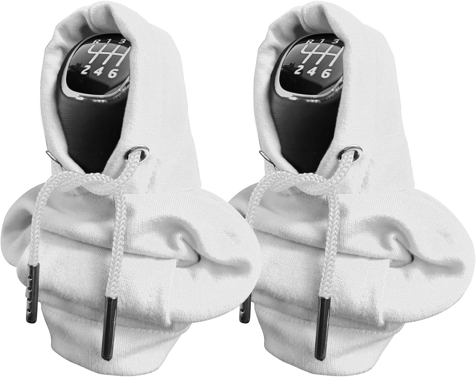 2PCS Gear Shift Hoodie, Universal Car Shift Knob Cover, Automotive Interior Cute Gadgets, Car Accessories and Decorations Mini Hoodie for Car Shifter