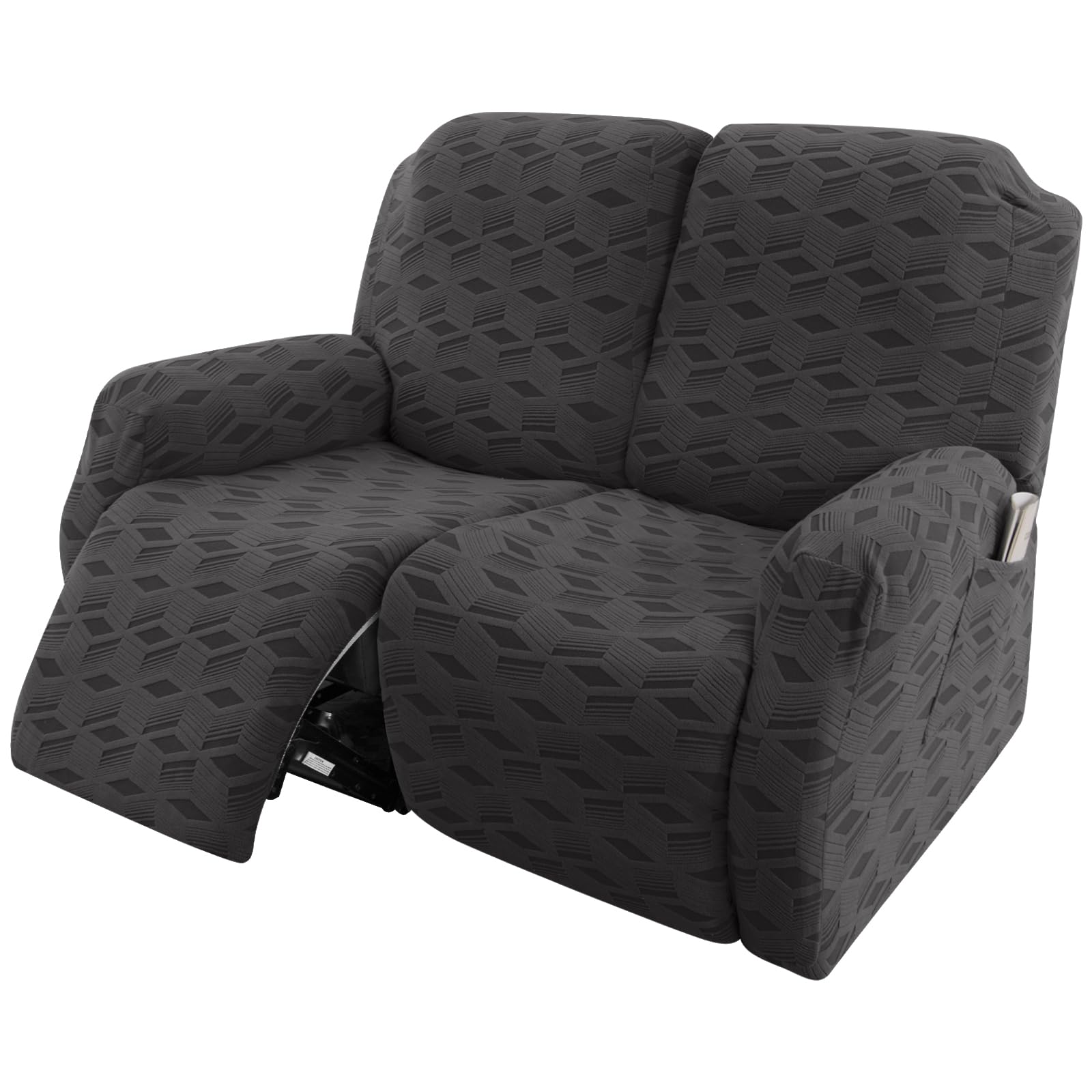 Fodera per sedia reclinabile in jacquard elasticizzato per poltrona reclinabile a 1, 2, 3 posti, protezione per mobili lavabile per Lazyboy, sedie elettriche e divani adatti agli animali domestici