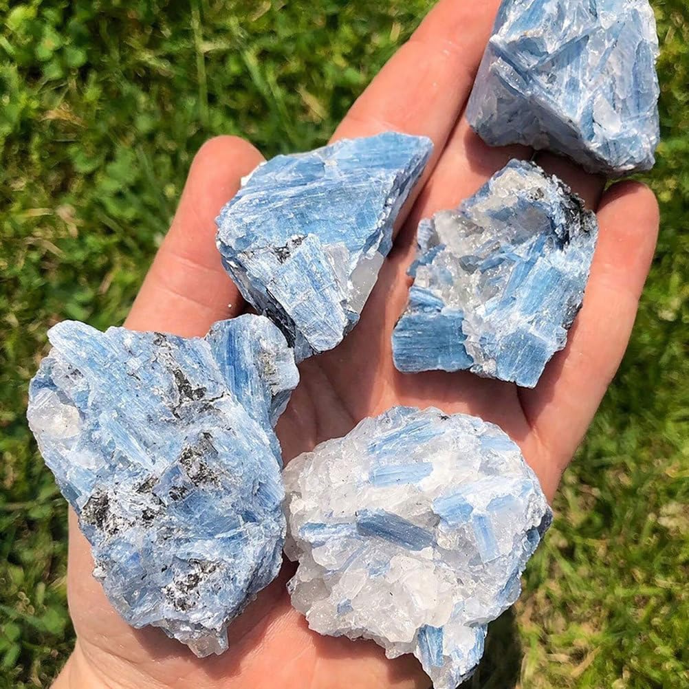 Raw Blue Kyanite Rough Crystal Irregular Home Decoration Gemstone Fountain Garden Home Decor,180~250g