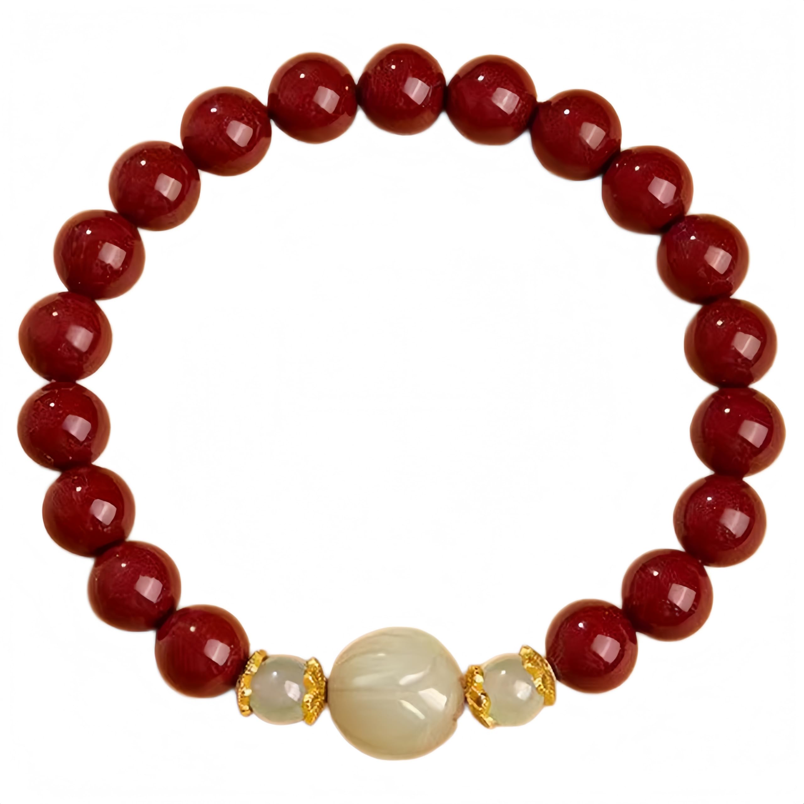 Bracciale Elastico Bracciale In Cinabro Lotus