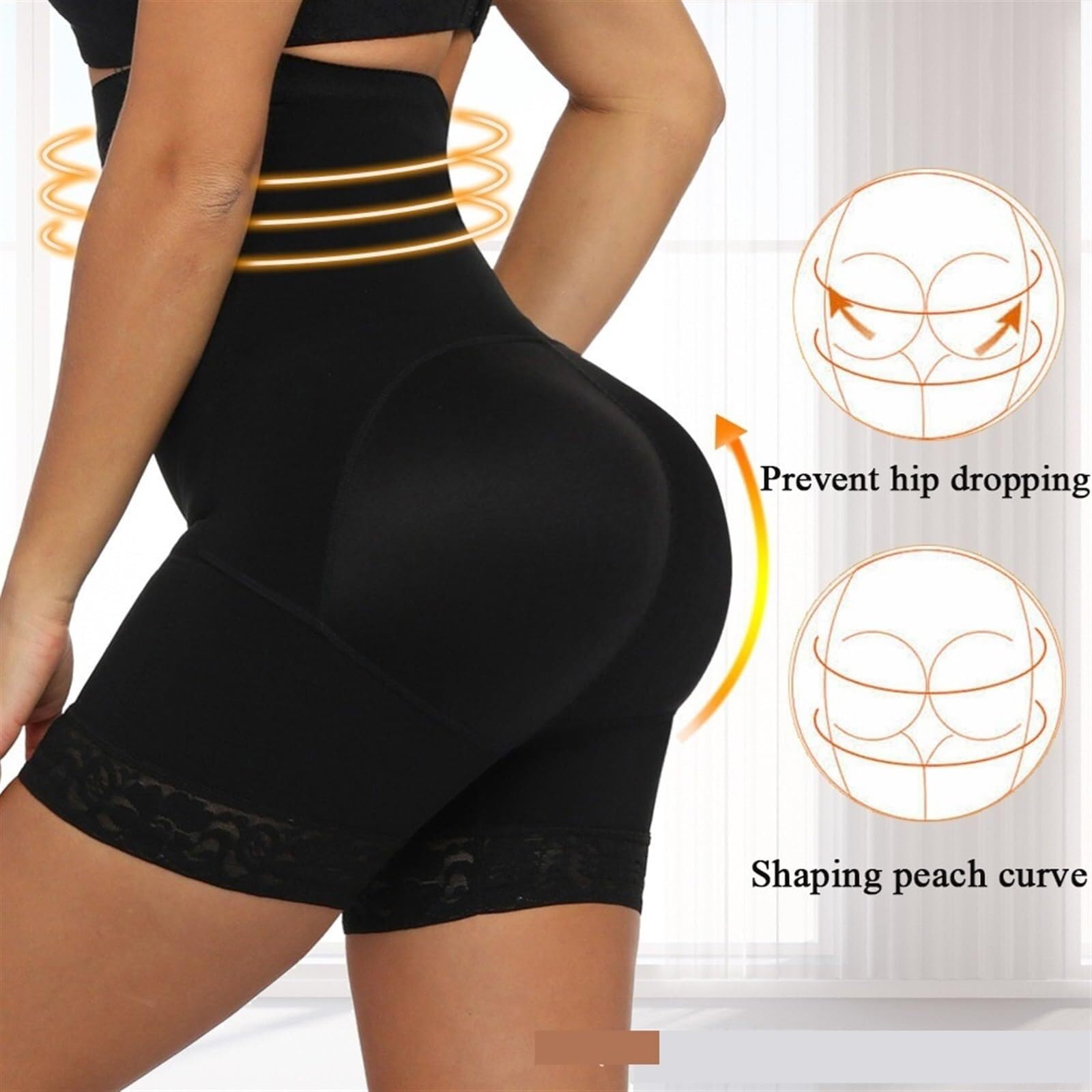 2pcs Butt Lifting Shapewear for Women Tummy Control Faja Shorts Hip Enhancer Shapewear Shorts Thigh Slimmer Intimo Donna