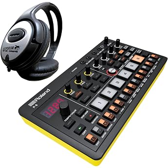 Roland Aira Compact P-6 Creative Sampler with Keepdrum Headphones