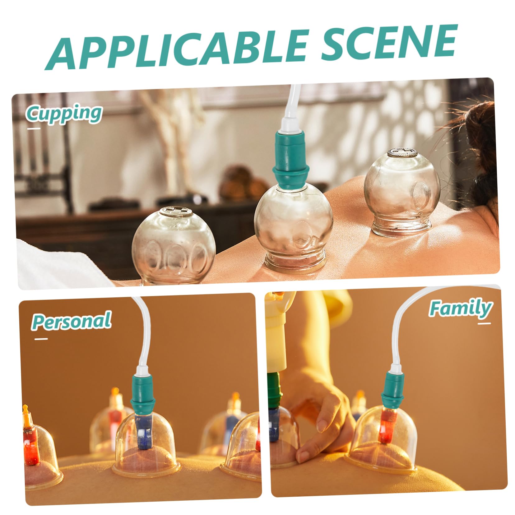 Healeved Cupping Accessory Replacement Extension Tube Made for Cupping Cups Care Lines Ergonomic