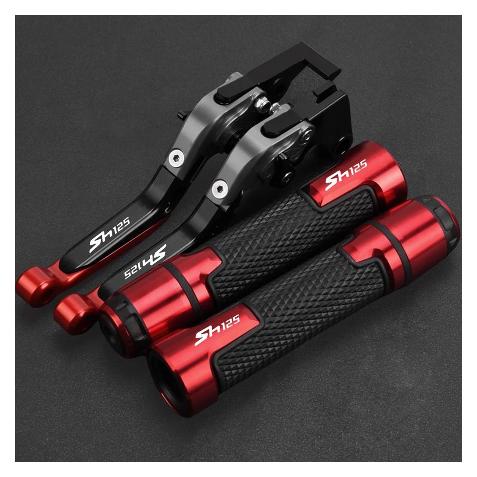 Cwziwoyji N Fit For Honda Sh125 Sh125i 2004-2023 Motorcycle Accessories Adjustable Brake Clutch Levers Handlebar Grips(N)