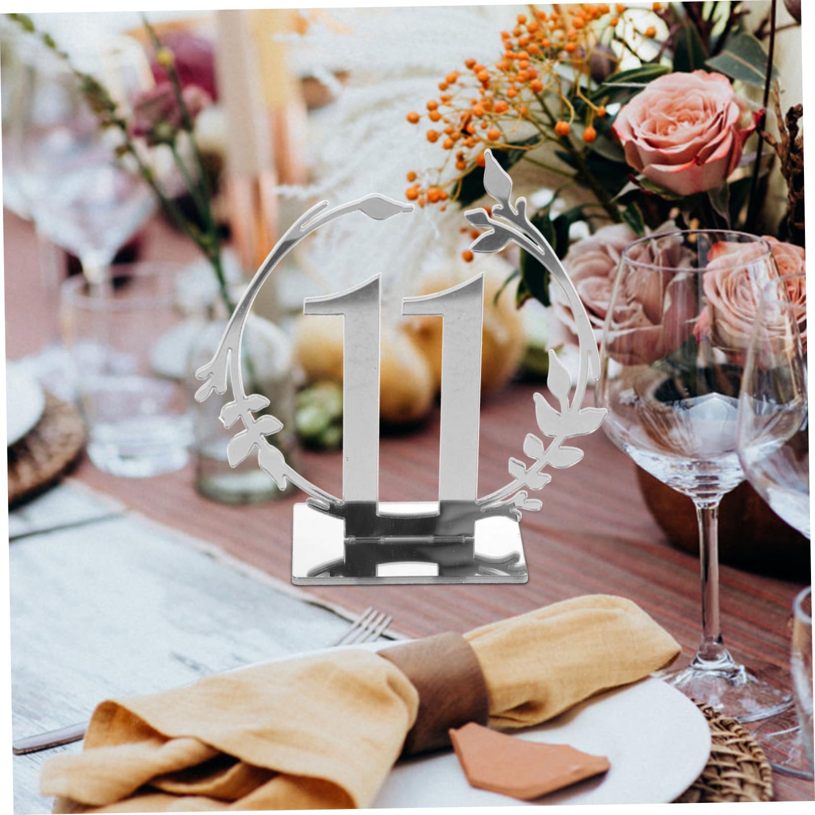 Abaodam 20stücke Tischschilder Aus Acryl Für Hochzeiten Reservierte Tische Tischnummern Für Restaurantbankette