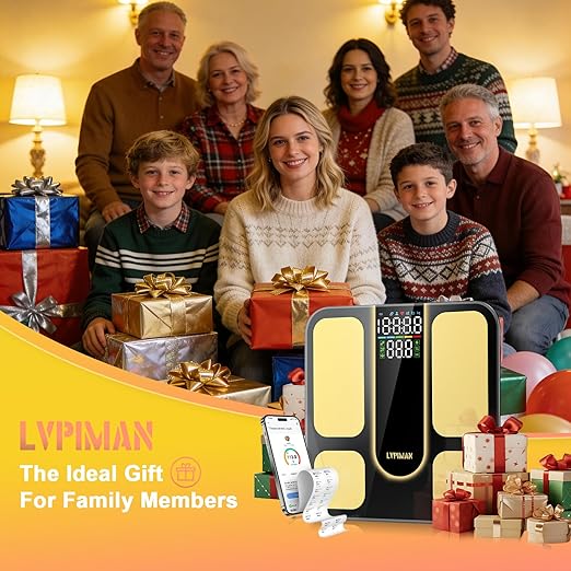 Báscula Corporal Inteligente LVPIMAN, 25 Métricas, Precisión 402 lb miniatura 8