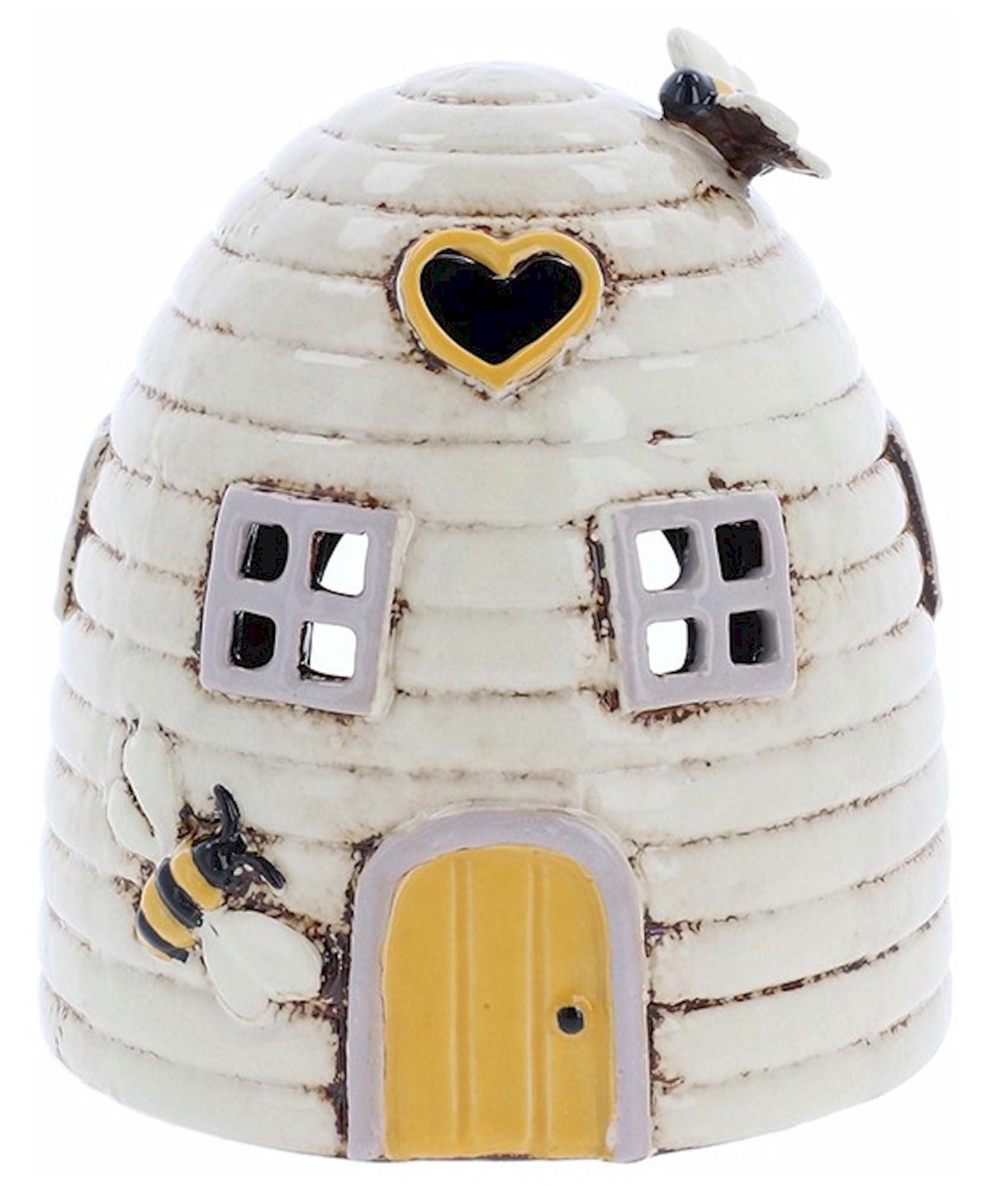 Village Pottery Beehive Dome House Tea Light HolderCream from B&Q
