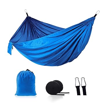 Nylon Hammock Widened Indoor Outdoor Swing Camg Supplies 210T Nylon Beach Hammock Travel Hiking Hammock