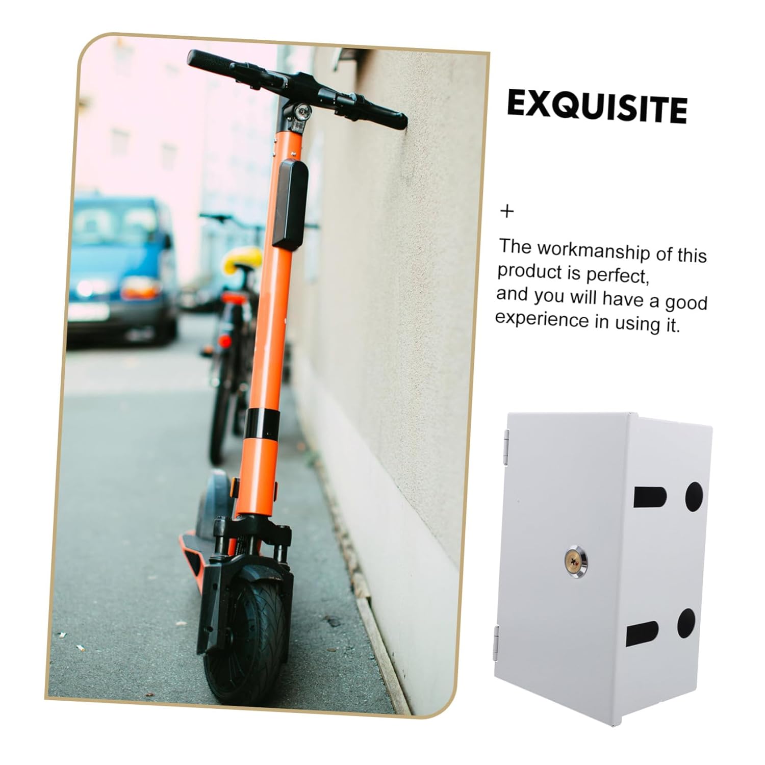 DOITOOL Stainless Steel Outdoor Electrical Protective Box with Lock Weatherproof Socket Enclosure for Rainproof Security Metal Outlet Cover for Outdoor Use Spacious Design for Multiple