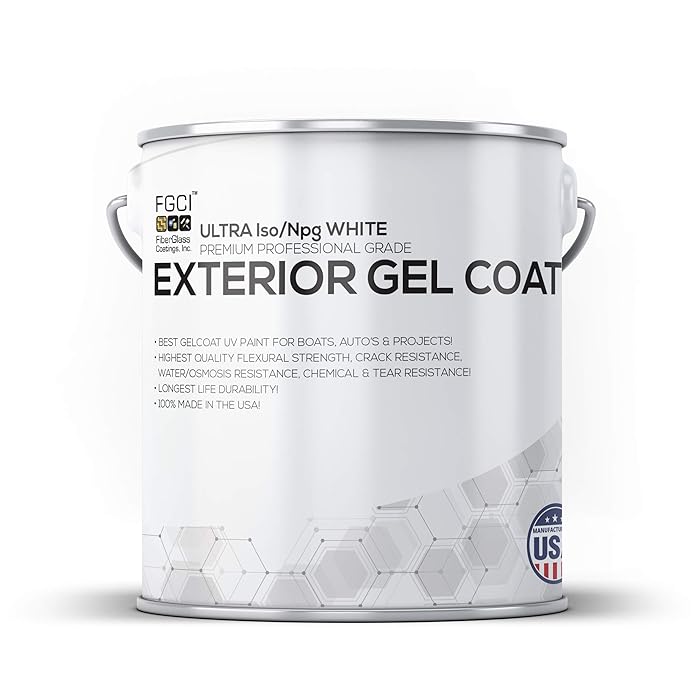 Buy Fiberglass Coatings Ultra Iso/Npg White Boat Paint, Exterior Gel