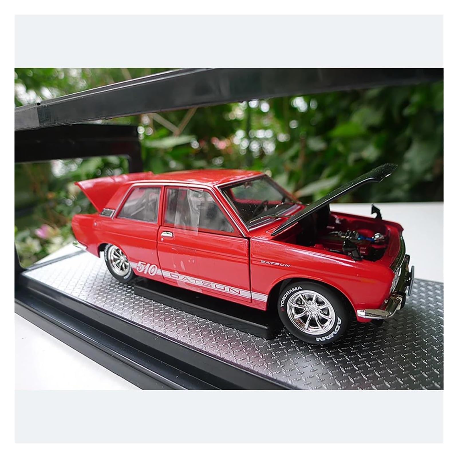 Metallo Scala Replica 1 24 Per il modello auto in lega pressofusa Datsun 510 Jpn02 del 1970 collezione decorazioni per la casa Hobby Veicoli Giochi Set