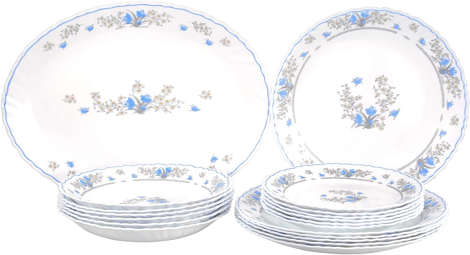 Arcopal Dl7644Dinnerware Set, White, Porcelain