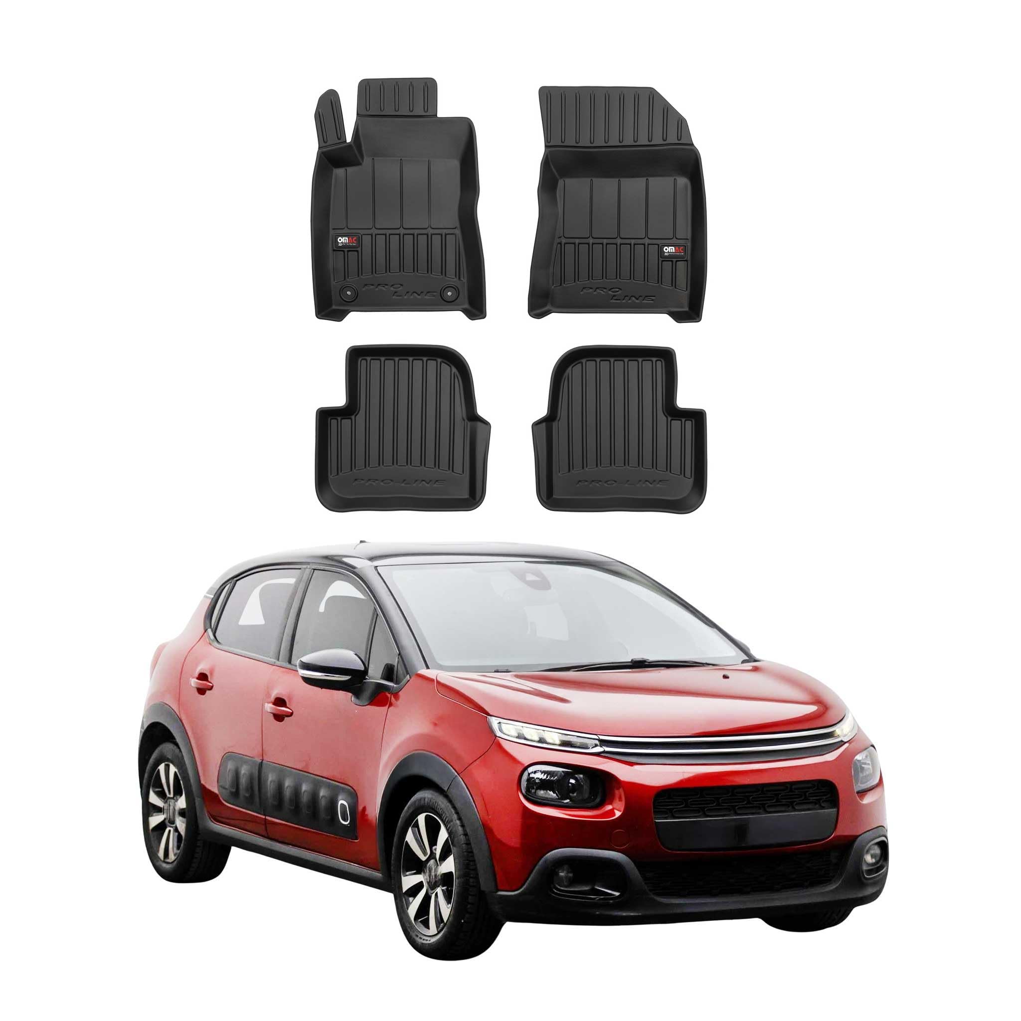 Tapis Caoutchouc Citroën C3 Aircross Depuis 10/2017 - LAMPA - Auto