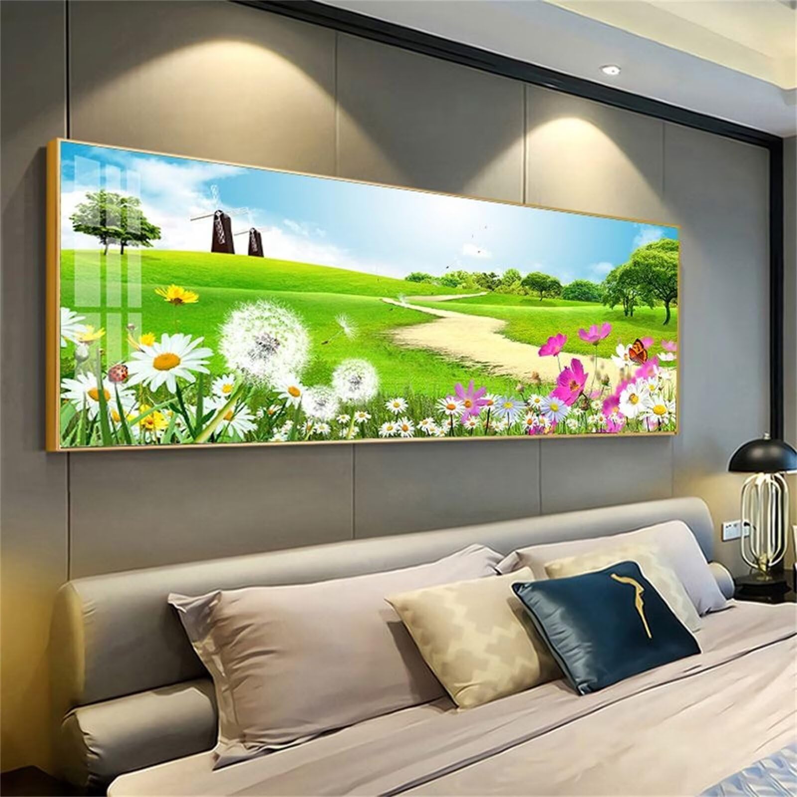 Peinture diamant adulte pissenlit pour décorer votre salon en grand format