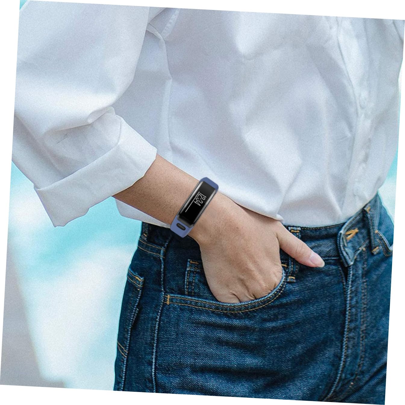 Beaupretty Bracelet de Montre Connectée à Dégagement Rapide en Silicone