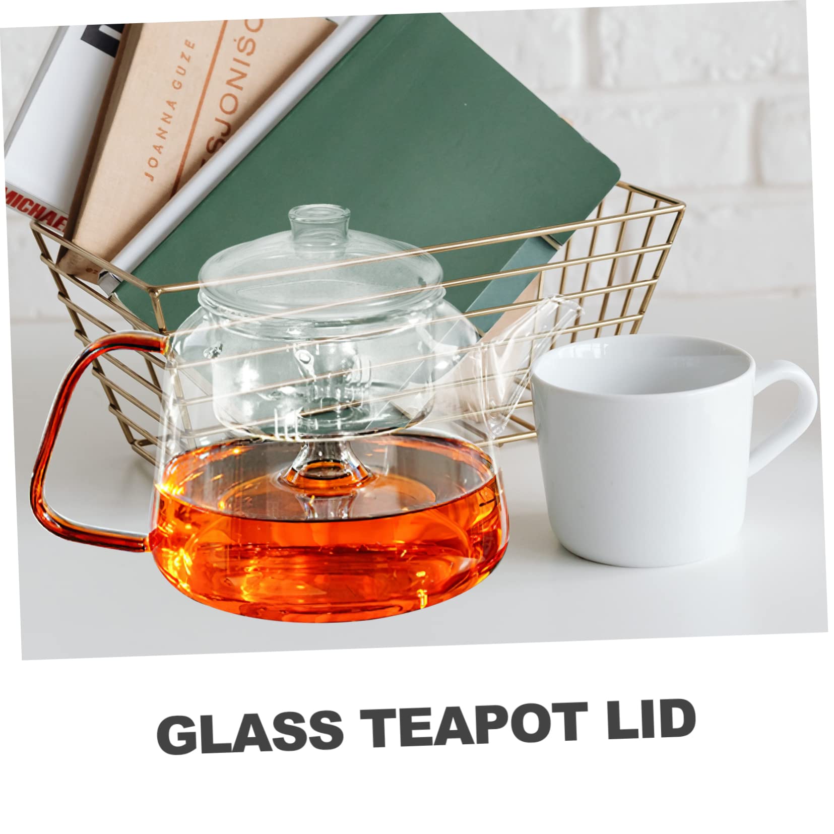 LAPYAPPE Glazen Theepot Deksel Transparante Theepot Cover Voor Gemakkelijk Gebruik Voorkomt Vloeistoflekkage Behoudt Temperatuur Voor Huishoudelijk