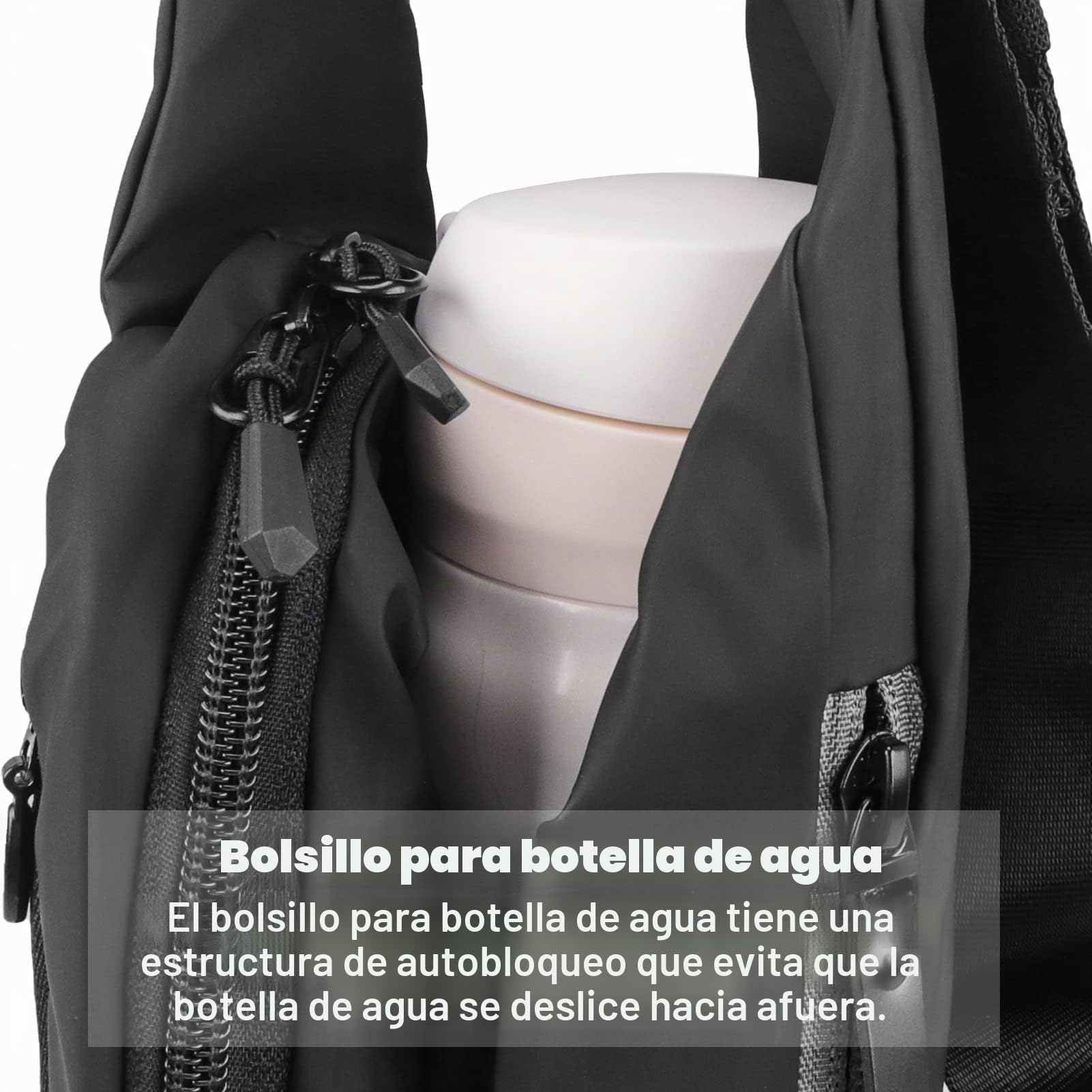 FORETOY Riñonera Mujer Hombre,Riñonera Impermeable Bolso de Cintura Deportiva con 4 Bolsillos, con Botella para Running Marcha Bici Viajes Correr Senderismo al Aire Libre Deporte