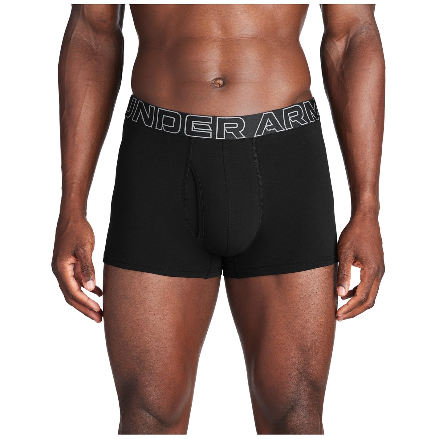 Under Armour Pack de 3 Bóxers de Algodón Performance para Hombre, Largo de Pierna de 8 cm – Transpirable, Absorbe la Humedad, Tacto Suave, Comodidad Todo el Día
