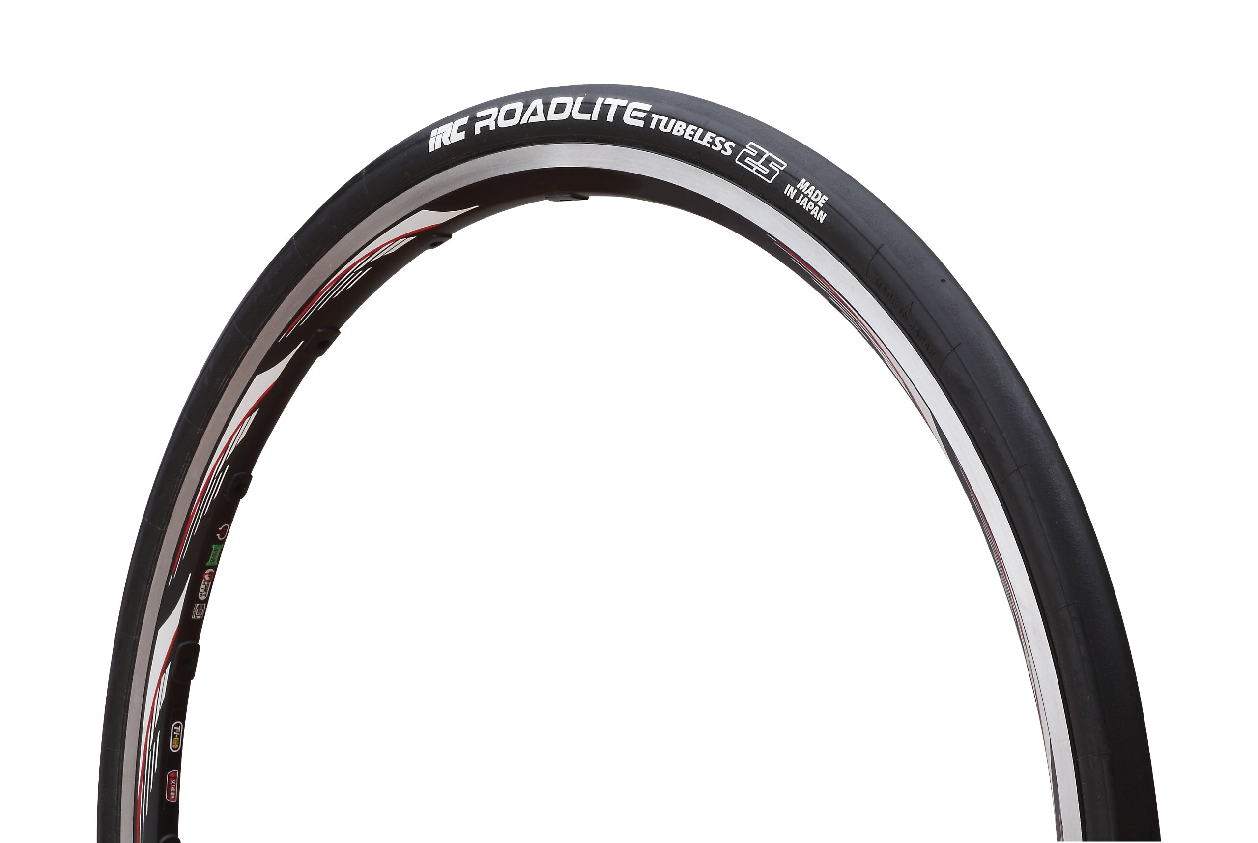 IRC TIRE ROADLITE TUBELESS Bicycle Tire 700 x 25C, Black