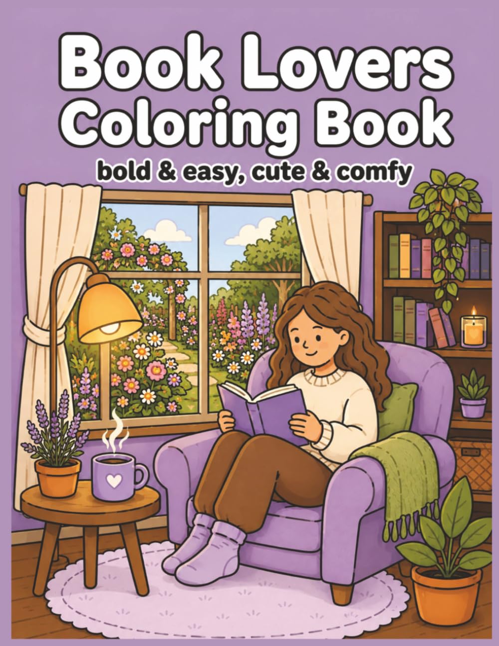 Book Lover Coloring Book: Creative Coloring & Stress Relief for Adults, Seniors & Teens | Over 40 Designs (People & Places)