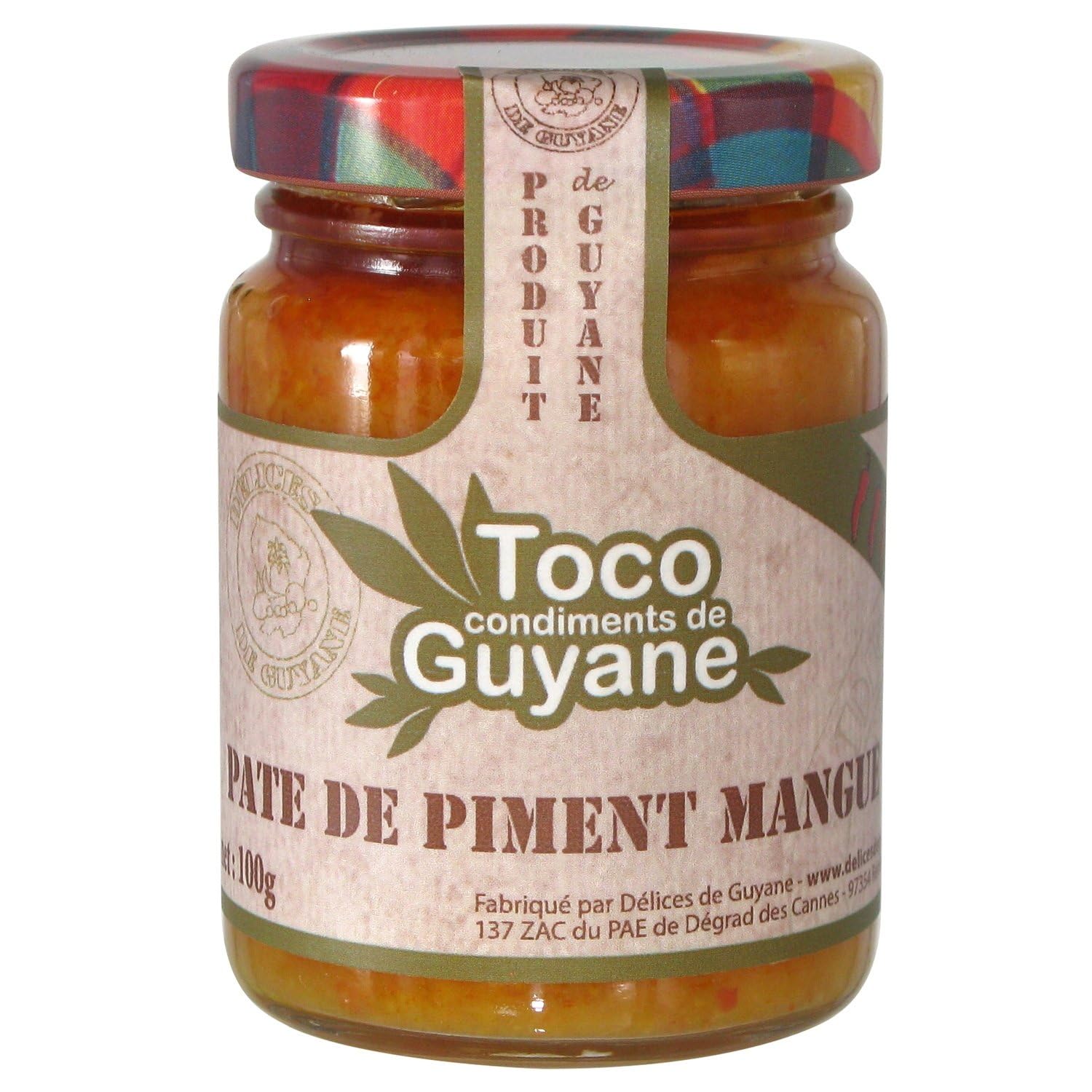 TOCO – Pâte de Piment à la Mangue, Saveur Exotique et Épicée, Texture onctueuse (Pot 100g) - Le Lot De 3