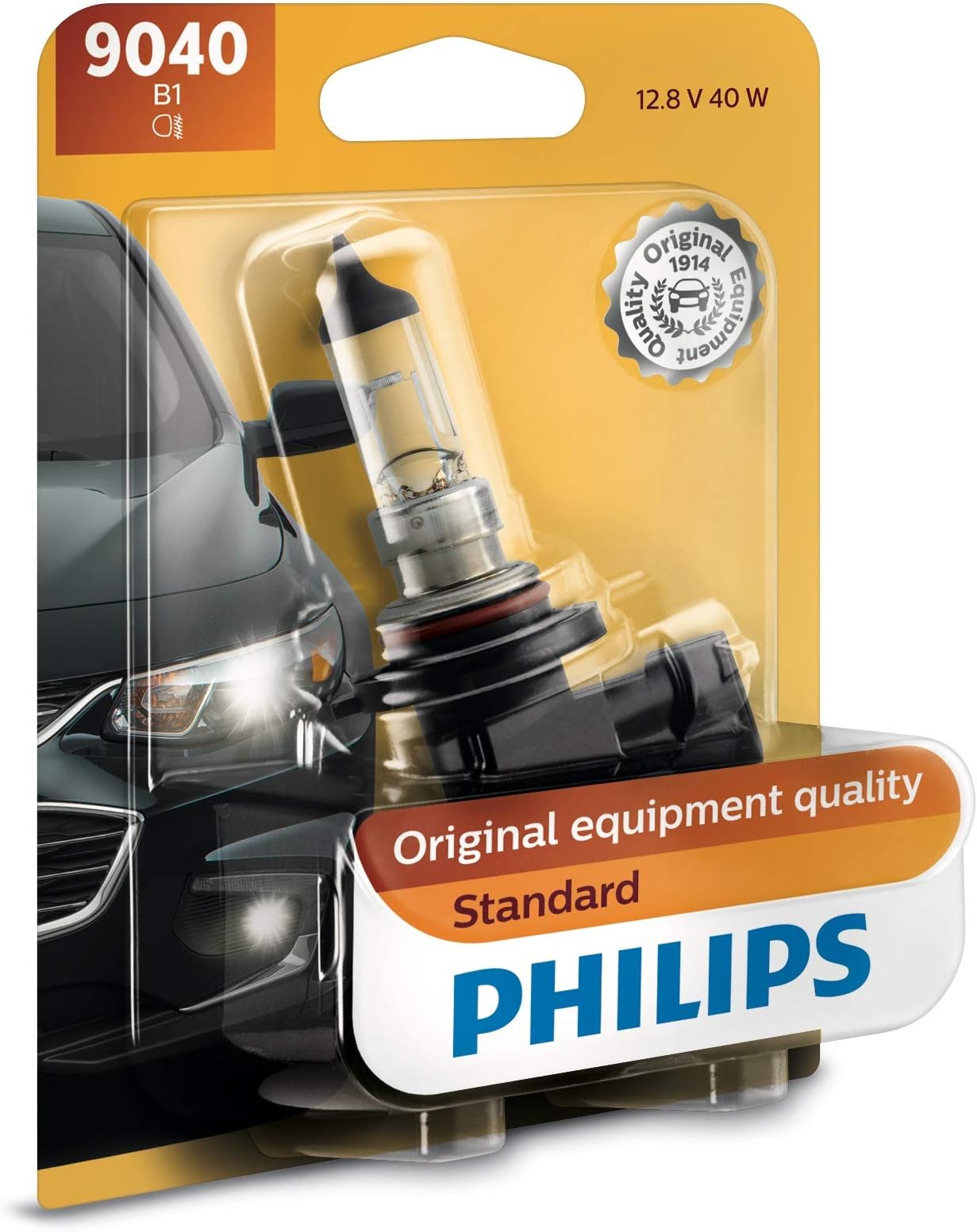 Philips 9040 Standard Halogen Replacement Front Fog Bulb, 1 Pack