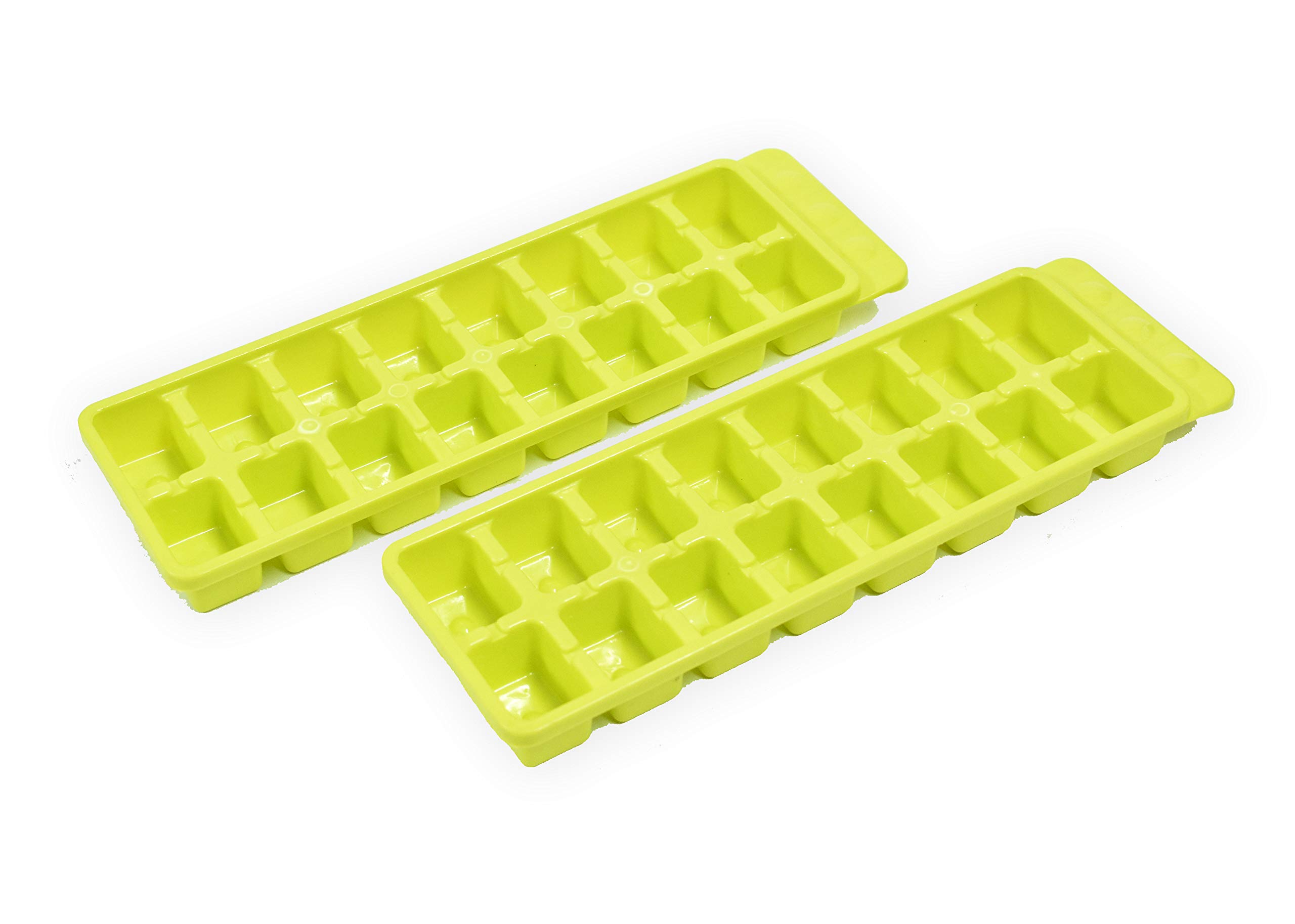 FPR Iceberg Ice Tray Combo Set of 2Pcs Freezer Safe BPA Free Plastic 16 Cubes Ice Tray (Colour May Vary)