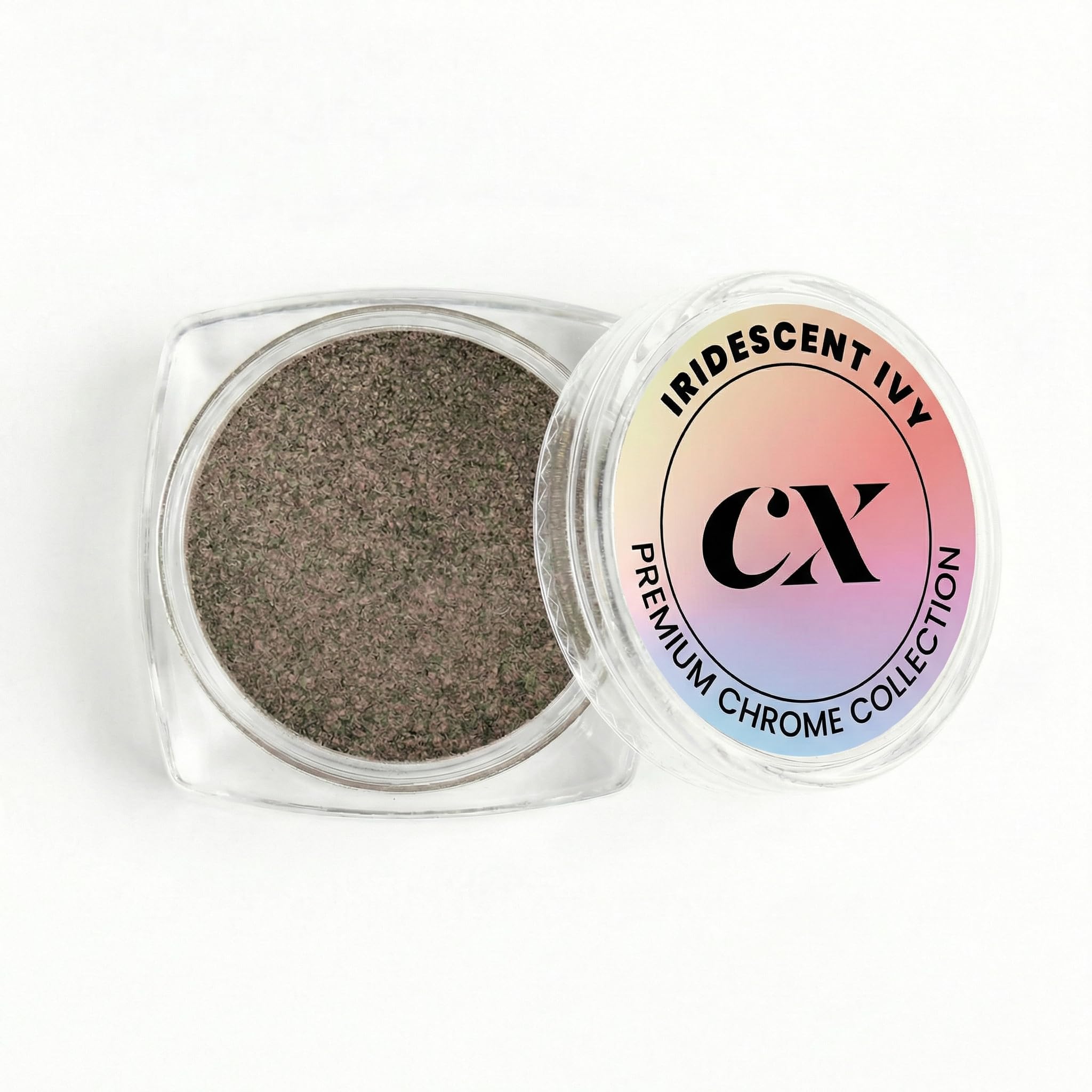 Calyx Duo Chrome Powder Iridescent Ivy | Professional Nail Art Powder | Chrome & Cat Eye Use | Dual Color Shift Effect | High Shine Finish-image-49