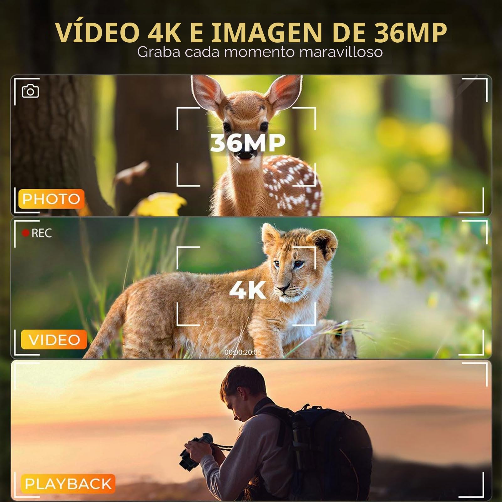 NV8300 4K Lentes de visión Nocturna con Efecto de visión 3D, Binoculares de visión Nocturna Recargables táctica Militar, Zoom Digital 8X, Infrarrojos de 7 Niveles, Montado en Casco